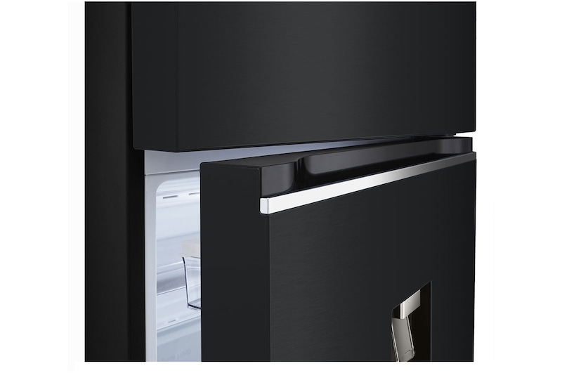 LG [Subscribe] 493L Top Freezer Fridge in Essence Matt Black with Water Dispenser & Auto Ice maker, GN-F452PQAK