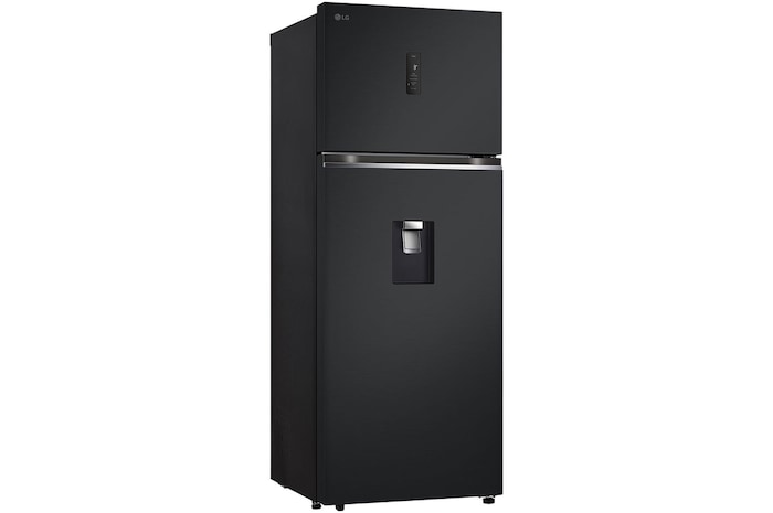 LG [Subscribe] 493L Top Freezer Fridge in Essence Matt Black with Water Dispenser & Auto Ice maker, GN-F452PQAK