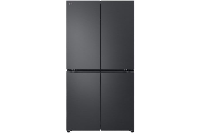 Front view of [RENTAL] 665L French Door Fridge in Matte Black Finish, GC-B24FFCPB