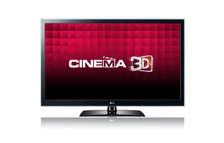 Front view of LG 47&#34; LW4500 - LG Cinema 3D TV with Certified Flicker-Free 3D and Lightweight Glasses 47LW4500