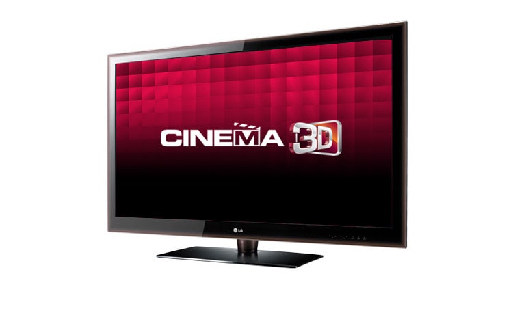 Front view of Full HD 3D LCD TV with LED Plus Backlights 47LX6500