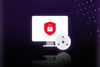 LG AI TV with LG Shield is recognized for Secure Cryptographic Algorithms, illustrated by a protected display and shield icon, where encryption-based security ensures safe and reliable data transmission.