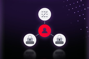 LG AI TV with LG Shield is recognized for User Authentication and Access Control, illustrated by connected user and lock icons, where system-level protection manages access and secures application environments.