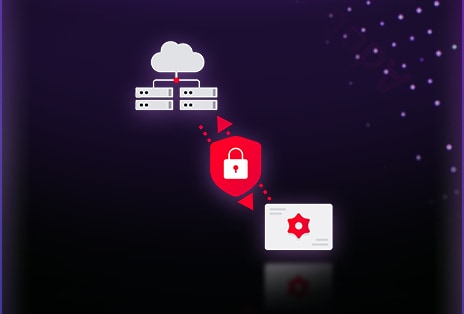 LG AI TV with LG Shield is recognized for Secure Data Transmission, illustrated by connected server and device icons, where verification processes ensure integrity and protect data during transfer.