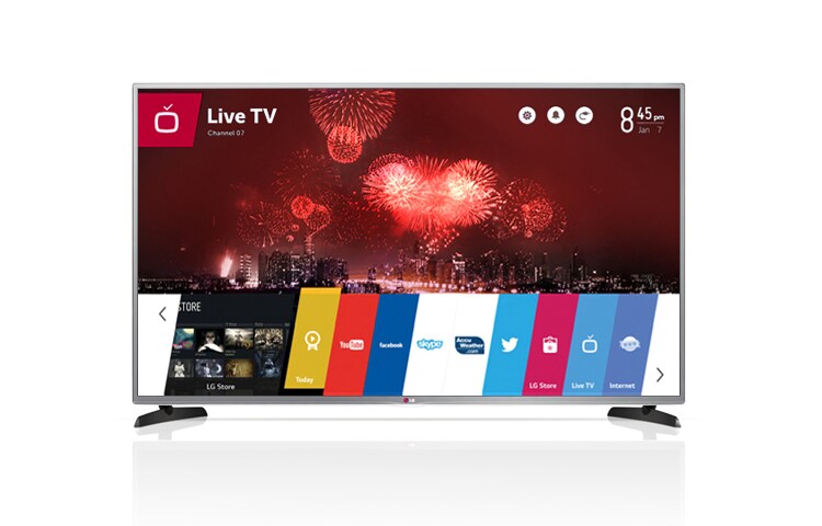 Front view of LG 42 inch CINEMA 3D SMART TV WITH WEBOS 42LB6500