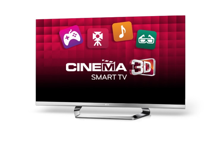 Front view of LG LM6700 - 3D Cinema Screen, Cinema 3D Smart TV, LED Plus, MCI 400 42LM6700