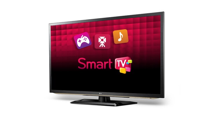 Front view of LG LM6200- Cinema 3D Smart TV , MCI 400 47LM6200