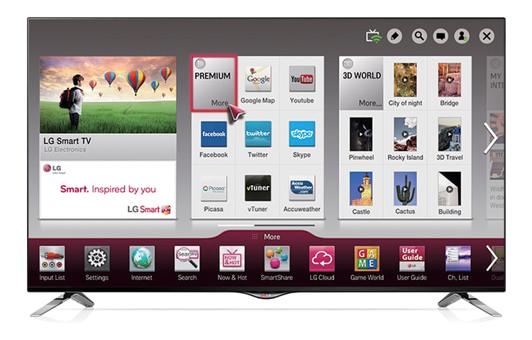 Front view of 49&#34; LG ULTRA HD 4K TV 49UB820T