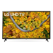 Front view of LG UP75 Series 50&#34; Smart UHD TV with AI ThinQ® (2021) 50UP7550PTC