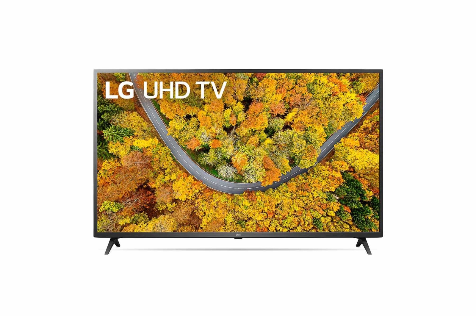 Front view of LG UP75 Series 50&#34; Smart UHD TV with AI ThinQ® (2021) 50UP7550PTC