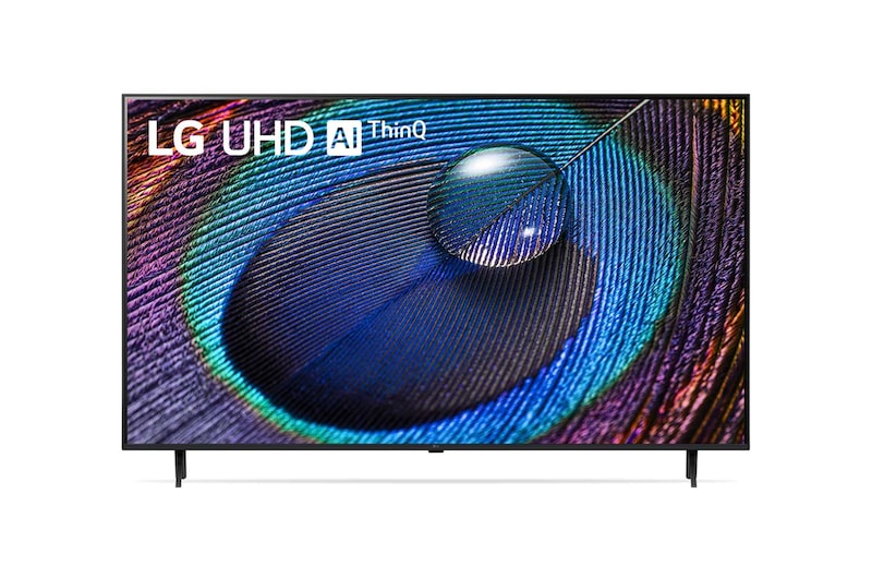 Front view of LG UR90 50 inch Super Slim HDR10 4K UHD Smart TV (2023) 50UR9050PSK