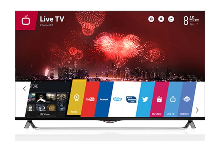 Front view of 55&#34; LG ULTRA HD 4K TV 55UB850T
