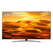 A front view of the LG QNED TV