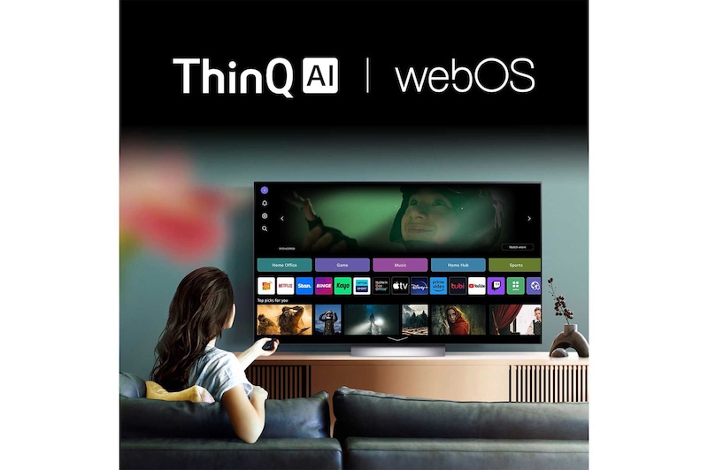 LG [Subscribe] LG QNED91 Mini-LED 75 inch 120Hz Dolby Vision & HDR10 4K UHD Smart TV (2024), 75QNED91TSA