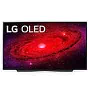 Front view of LG CX 77” 4K Smart SELF-LIT OLED TV with AI ThinQ® (2020) OLED77CXPTA