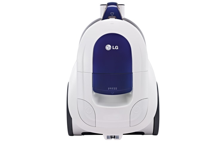Front view of 1600W, Bagless Vacuum, Carpet and Floor Nozzle, Steel telescopic VC2316