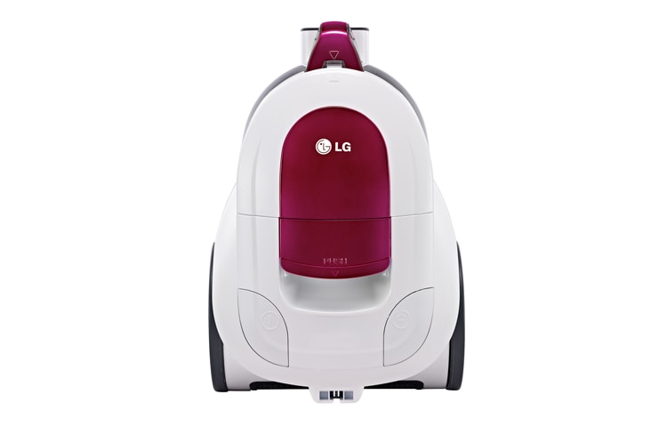 Front view of 1600W, Bagless Vacuum, Carpet and Floor Nozzle, Steel telescopic VC2317