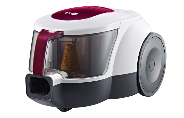 LG 1600W, Bagless Vacuum, Carpet and Floor Nozzle, Steel telescopic, VC2317