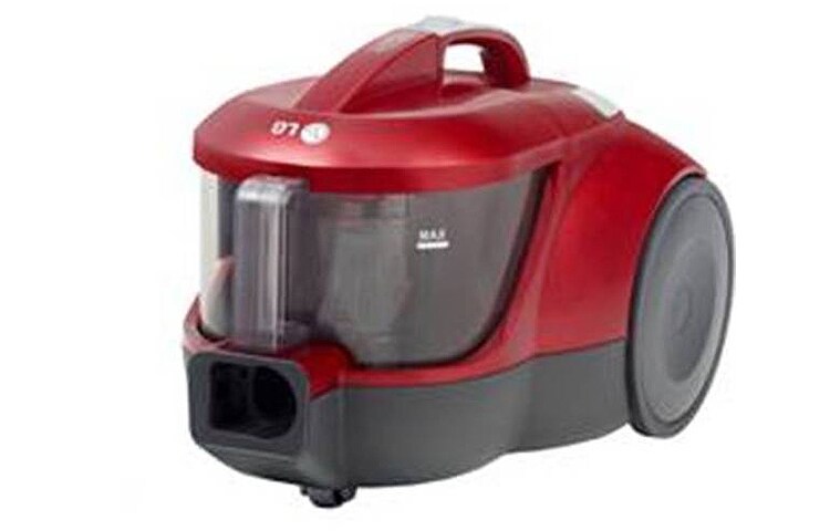 LG 1800W, HEPA filter, Bagless Vacuum with Sani Punch and Mop Combi, simple bin, VC3119YM