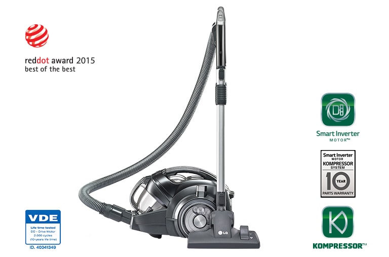 LG CORDLESS VACUUM CLEANER WITH KOMPRESSOR AND ROBOSENSE TECHNOLOGY