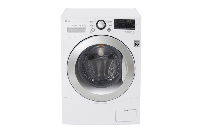 Front view of LG 9KG 6 MOTION DIRECT DRIVE FRONT LOAD WASHING MACHINE F1409NPRW