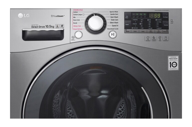 LG 10.5KG 6 MOTION DIRECT DRIVE FRONT LOAD WASHING MACHINE, F1450SPRE
