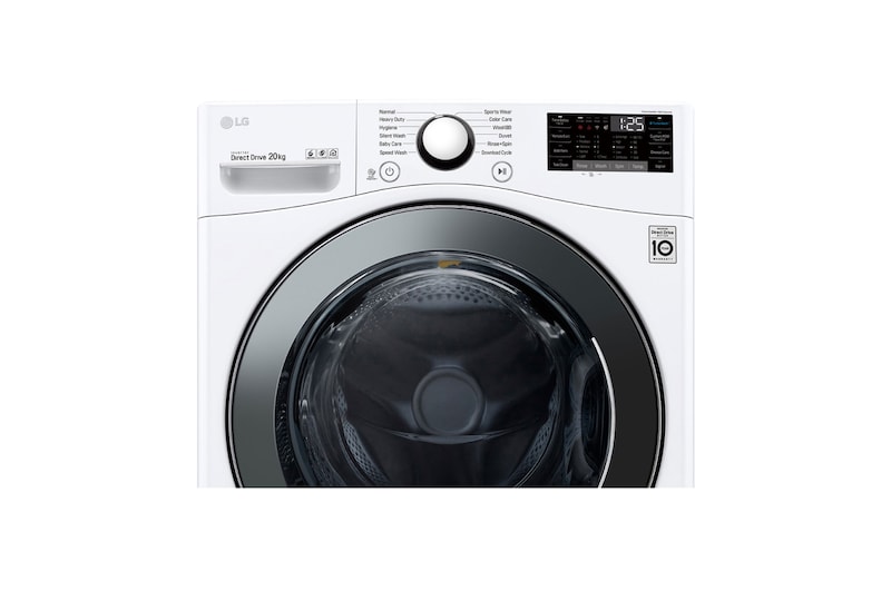 LG 20kg Front Load Washer with 6motion Direct Drive, TurboWash™, F2720SVRW