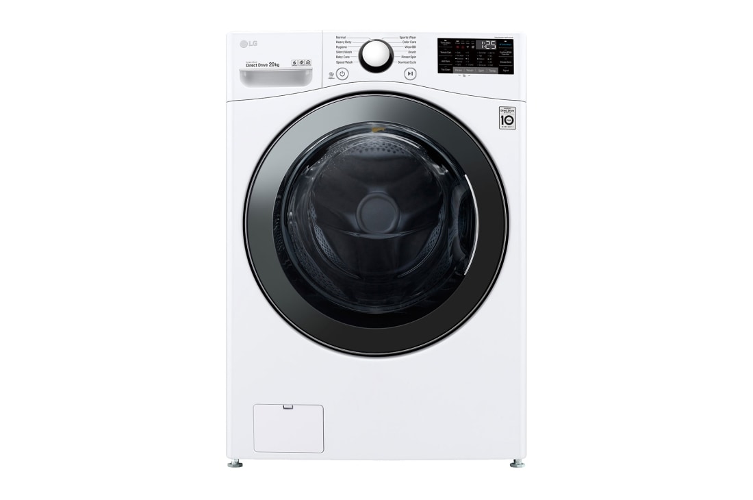 20kg Front Load Washer with 6motion Direct Drive TurboWash F2720SVRW LG MY