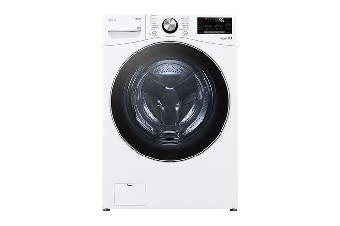 Front view of 24kg Front Load Washer with AI Direct Drive™ and TurboWash™, F2724SVRW