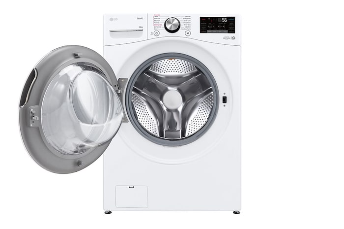 LG 24kg Front Load Washer with AI Direct Drive™ and TurboWash™, F2724SVRW
