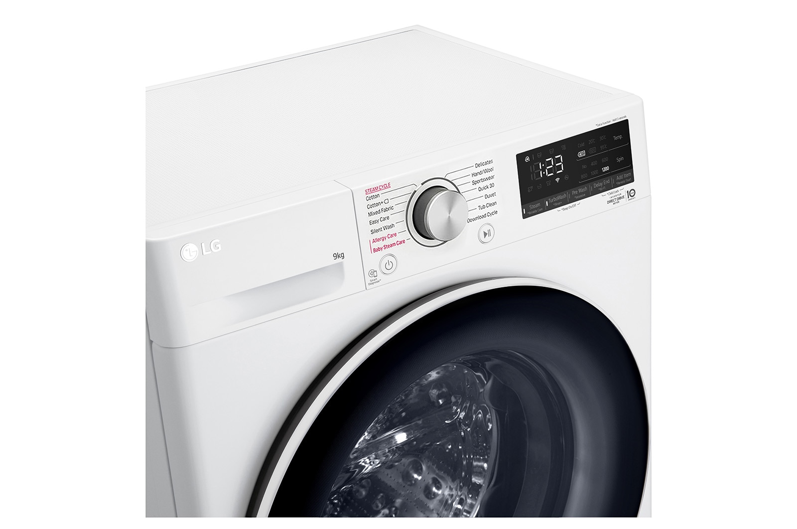 LG 9kg Front Load Washer with AI Direct Drive™ and Steam™, FV1209S5WA