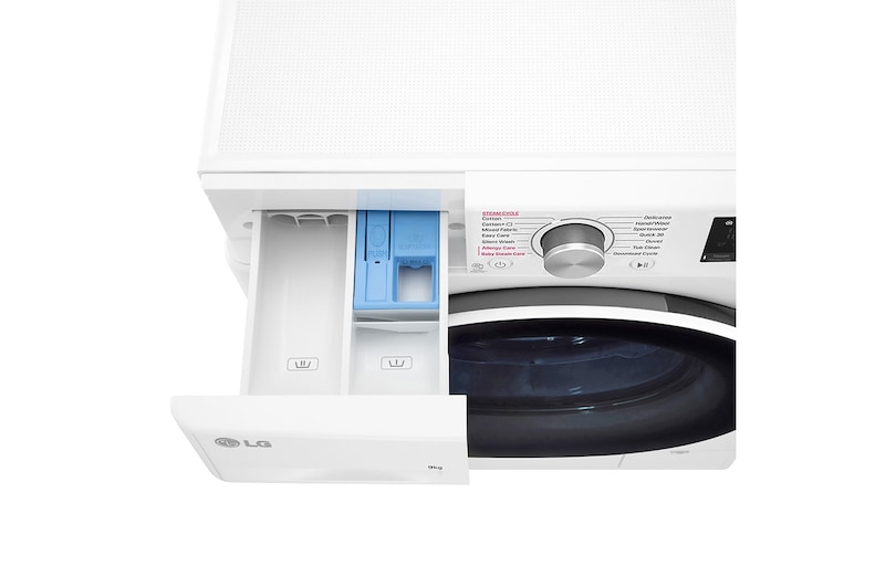 LG 9kg Front Load Washer with AI Direct Drive™ and Steam™, FV1209S5WA