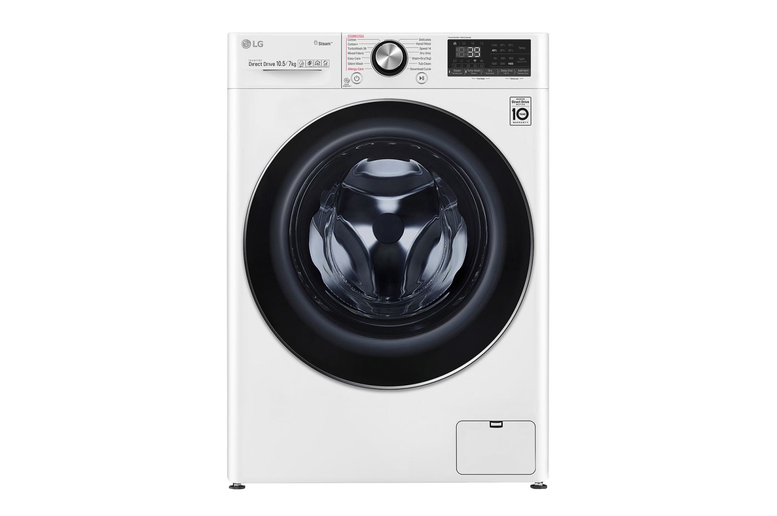 Front view of 9/6kg Front Load Washer Dryer with AI Direct Drive™ and Steam&#43;™ FV1409H2W