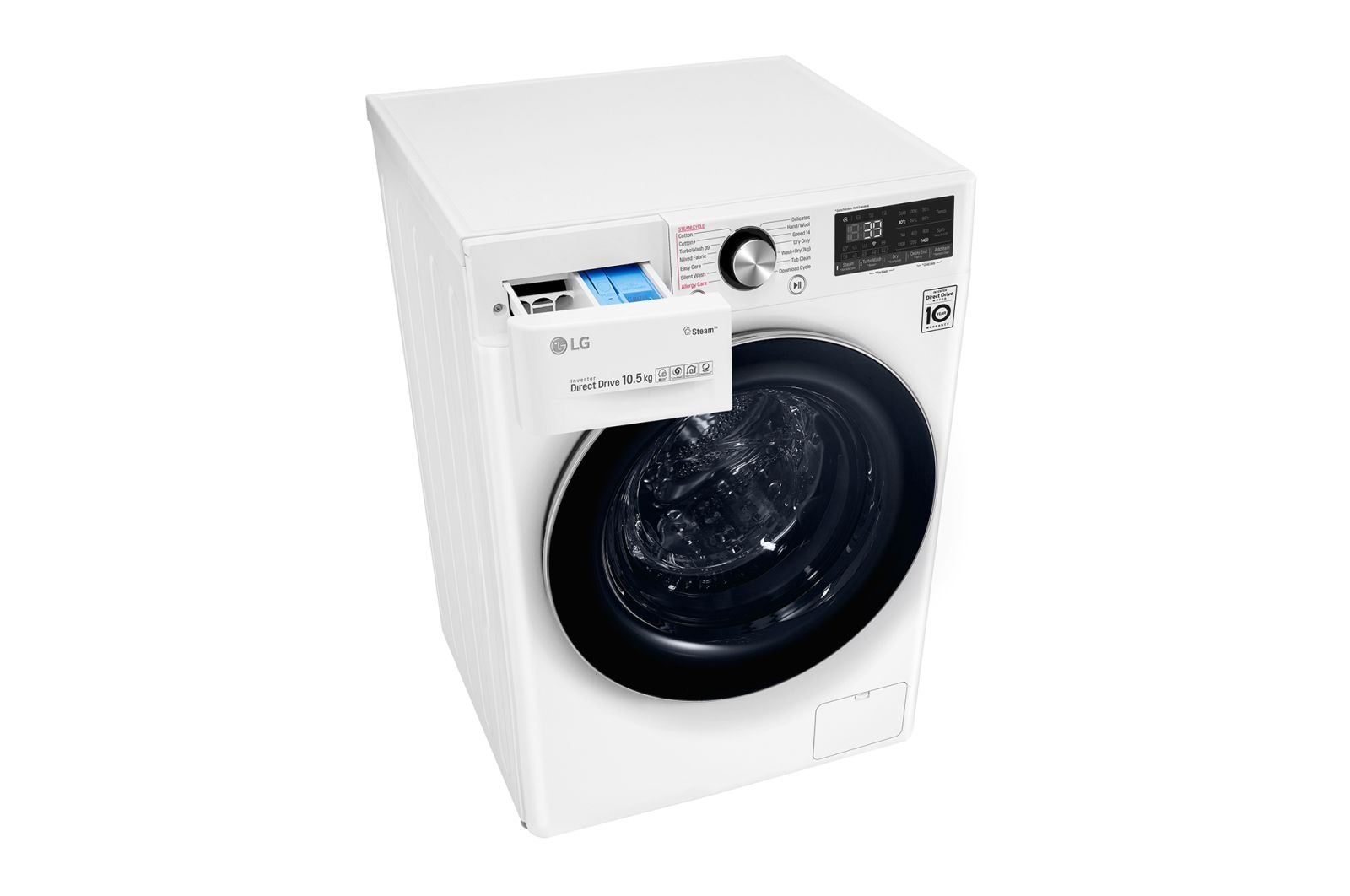 9 6kg Front Load Washer Dryer with AI Direct Drive and Steam FV1409H2W LG MY