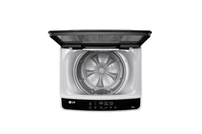 LG 8kg Top Load Washer with Honeycomb Crystal Drum, Grey, T2108NT1G1