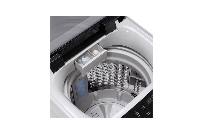 LG 8kg Top Load Washer with Honeycomb Crystal Drum, Grey, T2108NT1G1