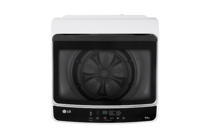 LG 8kg Top Load Washer with Honeycomb Crystal Drum, White, T2108NT1W1