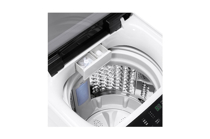 LG 8kg Top Load Washer with Honeycomb Crystal Drum, White, T2108NT1W1
