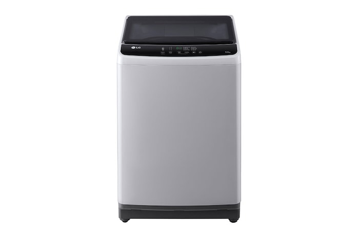 Front view of 9kg Top Load Washer with Honeycomb Crystal Drum, Grey, T2109NT1G1