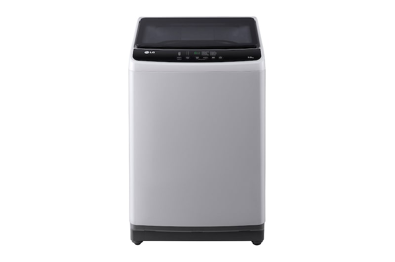 Front view of 9kg Top Load Washer with Honeycomb Crystal Drum, Grey, T2109NT1G1