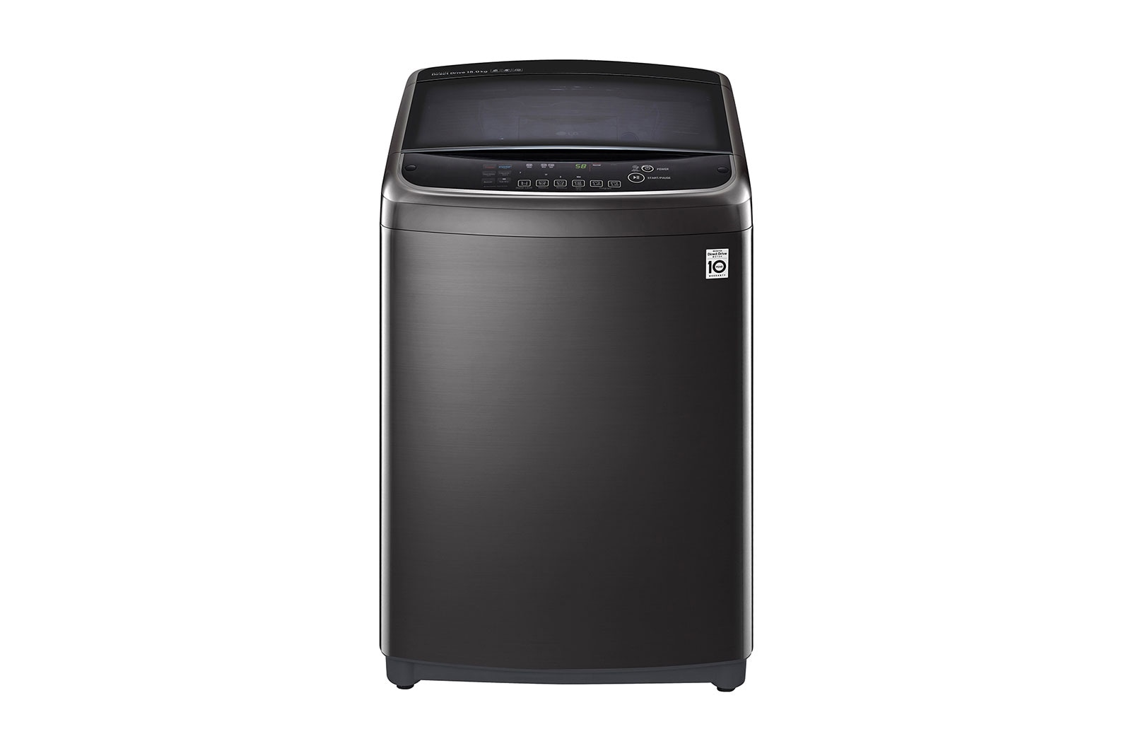 Front view of 19kg  Top Load Washing Machine with Inverter Direct Drive TH2519SSAK