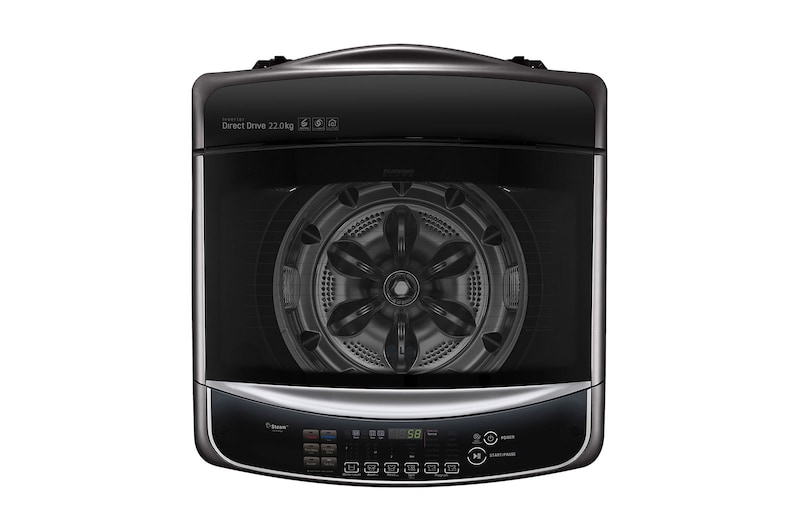 LG 22kg  Top Load Washing Machine with Inverter Direct Drive and Steam™, TH2722SSAK