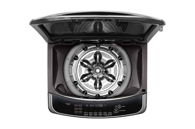 LG 22kg  Top Load Washing Machine with Inverter Direct Drive and Steam™, TH2722SSAK