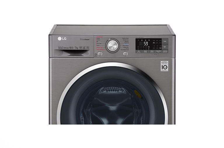 LG Twinwash, 10.5/7 kg Washer Dryer Combo With TrueSteam™ + 2 kg Mini Washer , TWC1450H2E