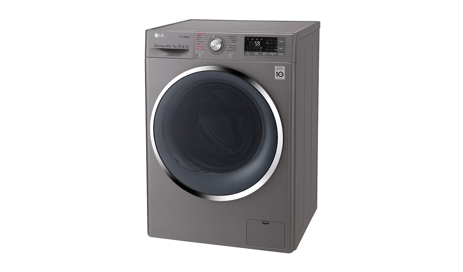 LG Twinwash, 10.5/7 kg Washer Dryer Combo With TrueSteam™ + 2 kg Mini Washer , TWC1450H2E