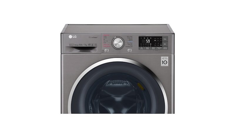 LG Twinwash, 10.5/7 kg Washer Dryer Combo With TrueSteam™ + 2 kg Mini Washer , TWC1450H2E