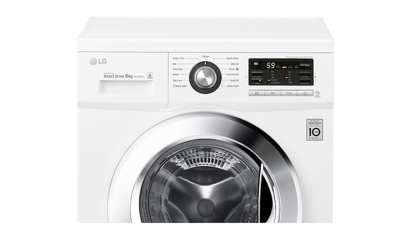 LG 8KG 6 MOTION DIRECT DRIVE FRONT LOAD WASHING MACHINE, WD-MD8120WM