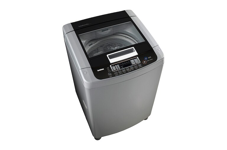LG MID FREE SILVER 8KG TOP LOADER WITH TEMPERED GLASS LID, WF-SP80S