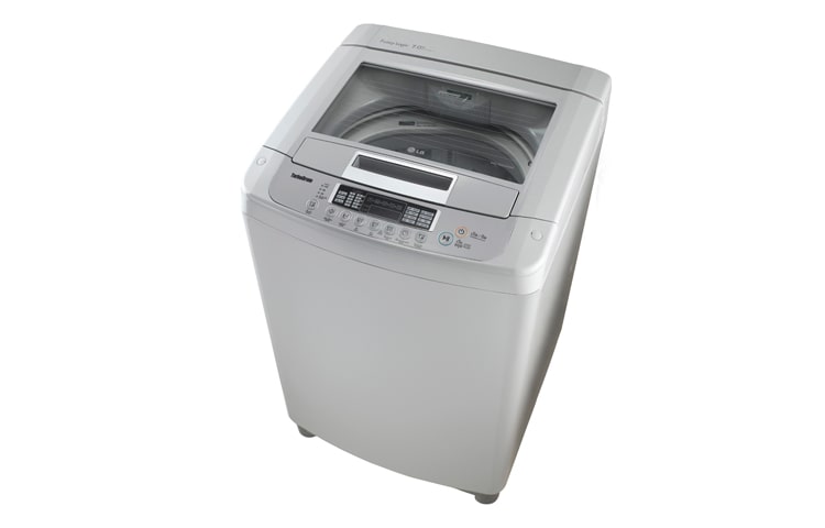 LG Free Silver 7kg Top Loader with Tempered Glass Lid, WF-SP700MF