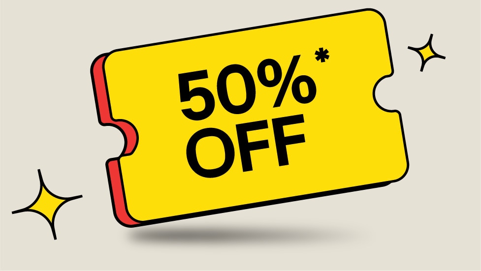 50% OFF